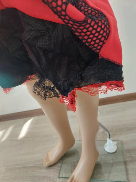 Pirátka / kostra karnevalové šaty veľ.152,