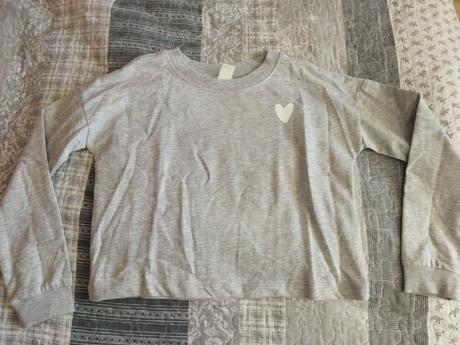 Crop mikina, h&m,134