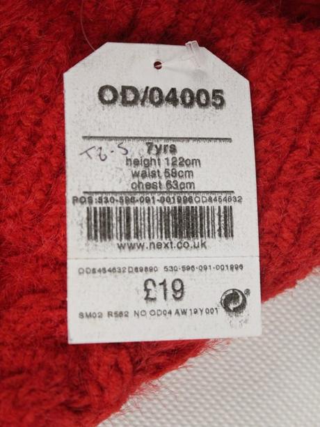 Rolákové pulóvrové šaty next veľ. 7 r., next,122