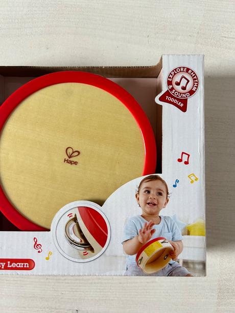 Hape detska drevena tamburína,
