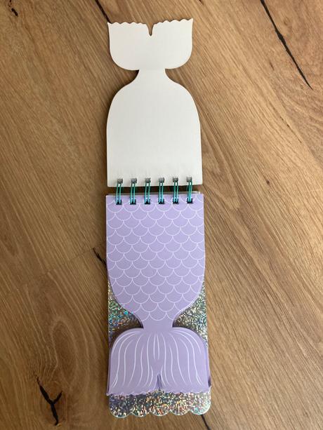 Zápisník s flitrami - rybacie šupiny, 