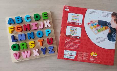 Bigjigs - drevené puzzle abeceda, 