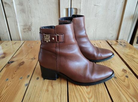 Kotníkové čižmy tommy hilfiger, tommy hilfiger,38