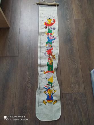 Detský latkový meter na stenu 5 eur,