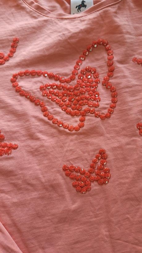 Tričko s motýlikmi, palomino,122