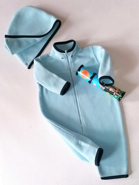 Baby world - praktický flícový overal, 62