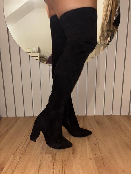 Kožené čižmy nad koleno rita. c, humanic,37