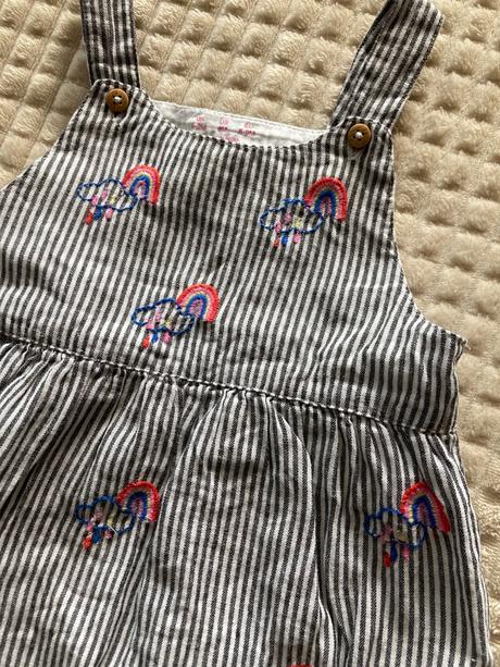 Pásikavé dúhové šaty, f&f,74