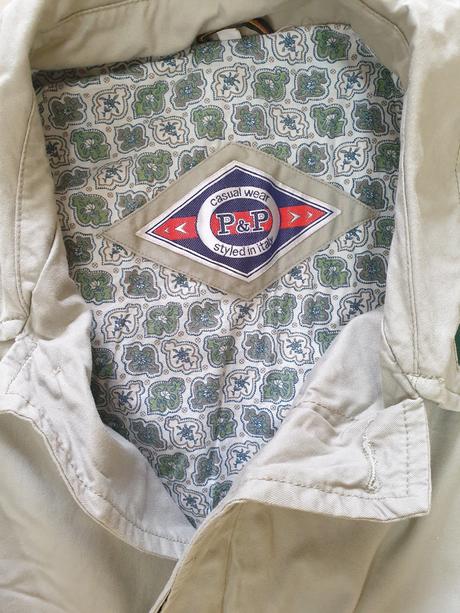 Béžový dlhý kabát, l