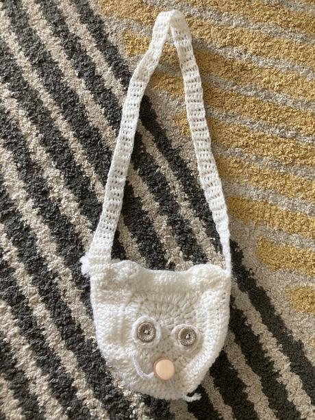Mačičková pletená kabelka, 