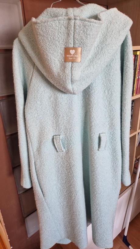 Tehotenský a nosičský kabát mamika neo mint, 34