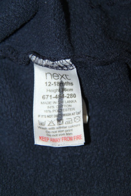 Tmavomodrá mikina next veľ. 12 - 18 mes. a, next,86