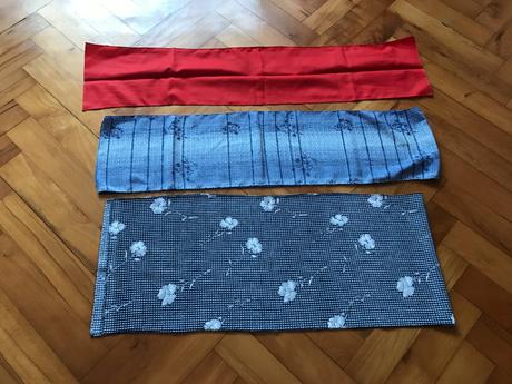3 šály, šatky, 