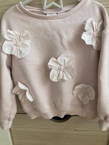 Mikina zara s 3dkvetmi, zara,110