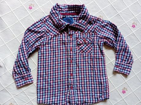 Krásna károvaná bavlnená košela, 116