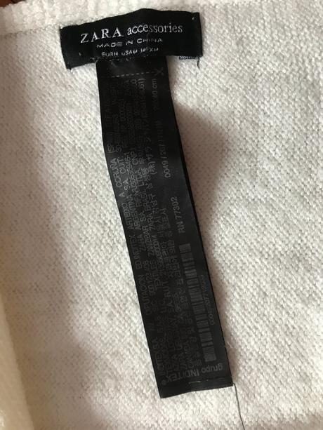 Biely hrubý šál - zara, zara