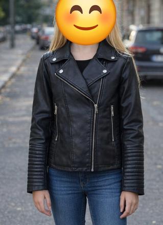 Kožená bunda, h&m,146