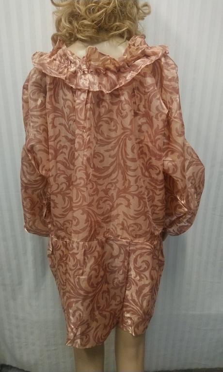 Karnevalová staroružová maxi blúza, xxxl a viac,