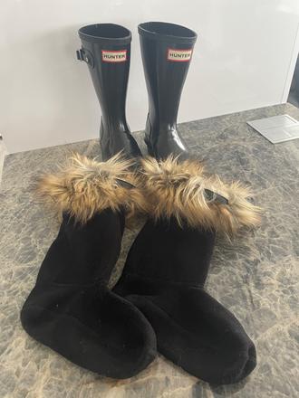 Hunter - ponožky s kožusinkov, 28