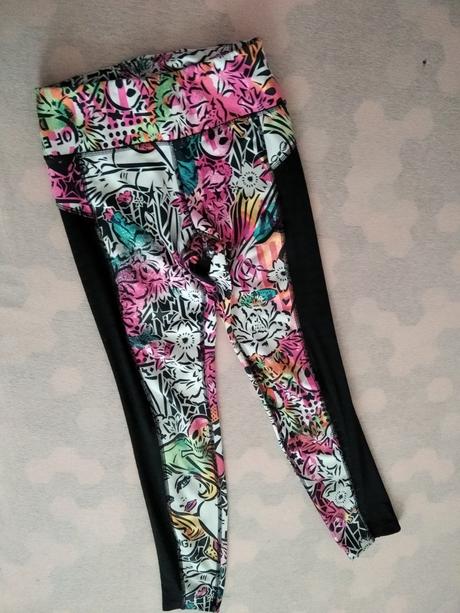 Farebné legíny, reebok,s