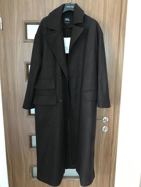 Dlhy oversize kabat, zara,xs
