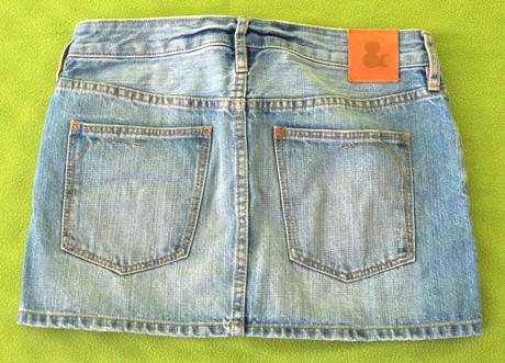 Krátka riflová suknička, h&m,152