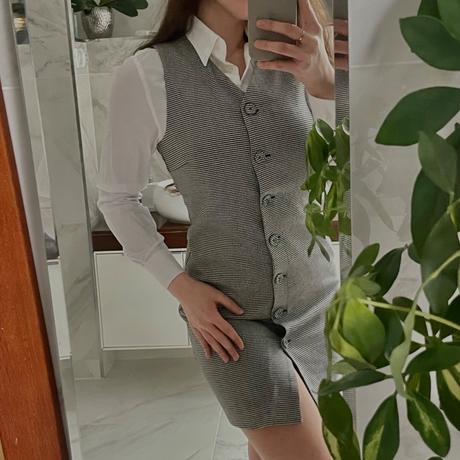 Elegantná houndstooth vesta/šaty z kolekcie mango, mango,s