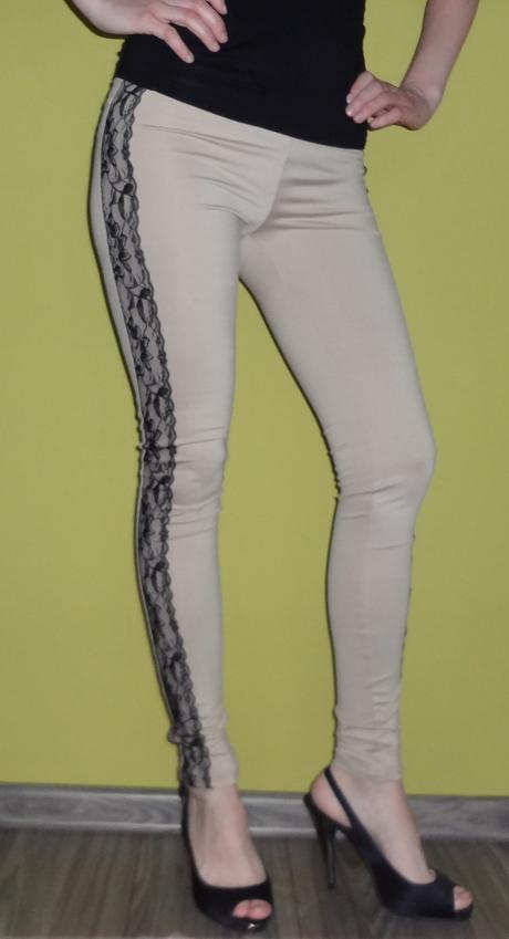 Legíny s čipkou xs, xs