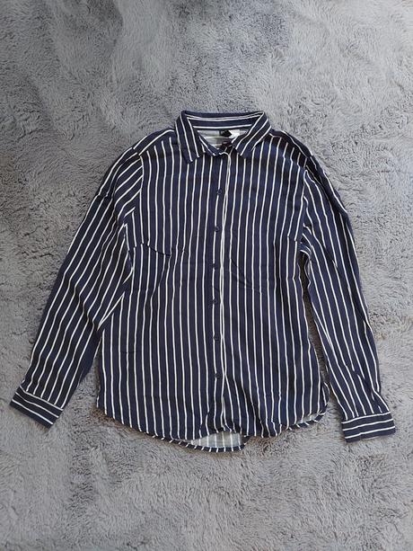 Pásikavá košeľa, h&m,34