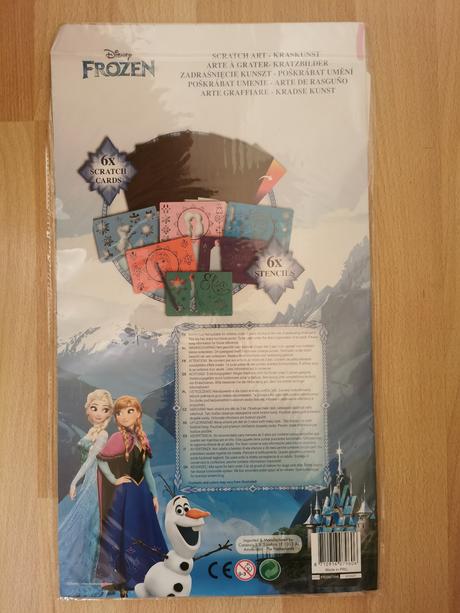 Vyškrabávací zošit/hárky s motívom frozen, 