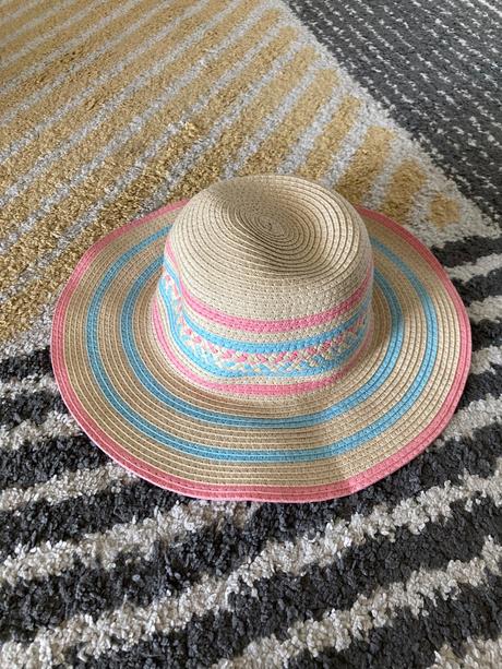 Pásikavý slamený klobúk 128/146, reserved,134