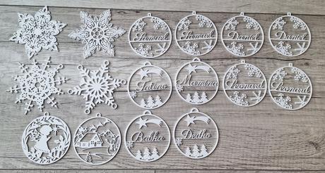 Ozdoby na stromček aj s menom,