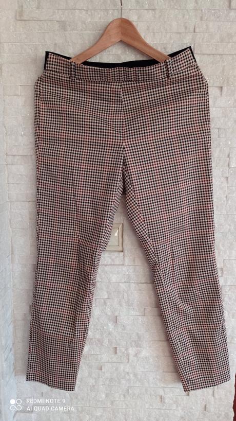 Nohavice karovane, h&m,38