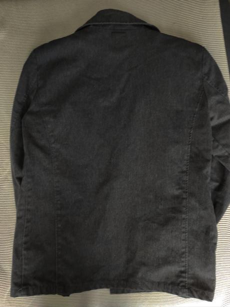 Pánsky tmavo šedý prechodný kabát, house,l