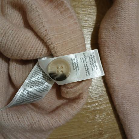 Bledoružový vlnený kardigán, tchibo,46