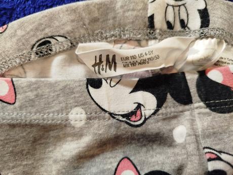 Polovičné legíny s minninkou, h&m,110