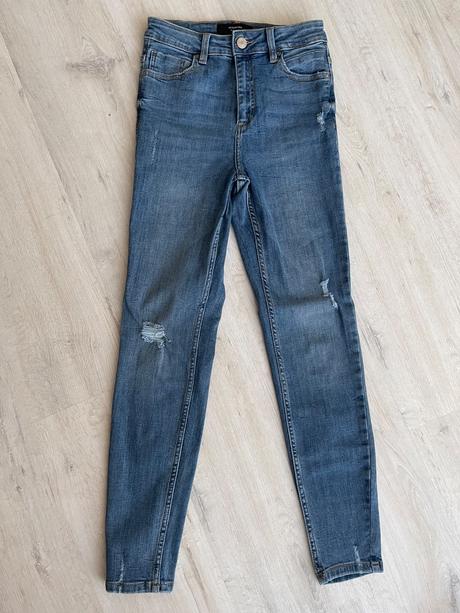 Nenosené elastické rifle s vysokým pásom, reserved,36