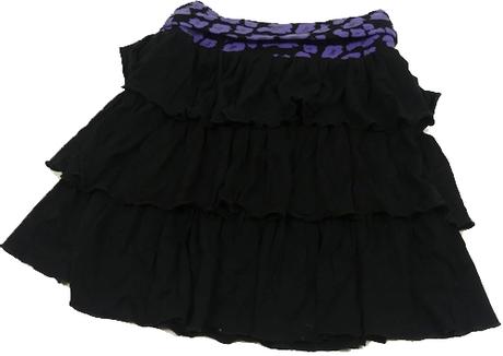 Suknička čierno-fialová, george,140