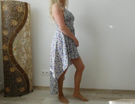 Šaty kvietočkované, s dámske letné,, s
