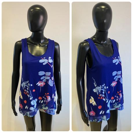 Dámske kvetované tričko s volánom desigual (m), desigual,m