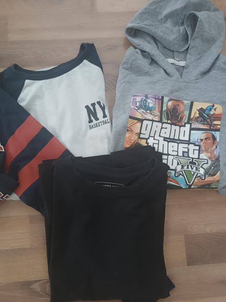 Tričká dlhý rukáv, mikina, 140–152