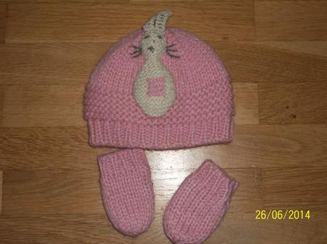 Zajačiková čiapočka a rukavice, next,62