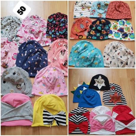 Detské čiapočky-úplne nové,výpredaj, 46 / 48 / 50 / 52