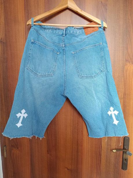 Riflové kraťase "jorts", bershka,42