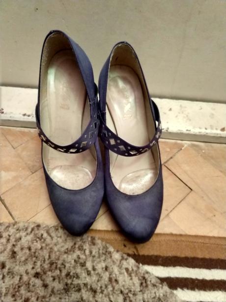 Kráľovský- modré lodičky, 38