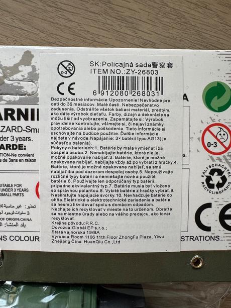 Policajná sada so svukom,