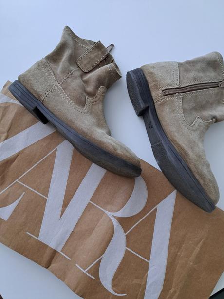 Zara topánky čižmičky jar koža 33, zara,33