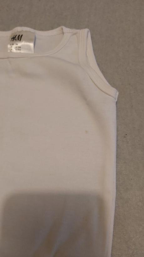 Bodytielko biele h&m 74, h&m,74