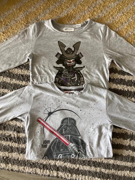 Tričká lego 122/128, h&m,122