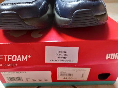 Vyššie tenisky puma, puma,39